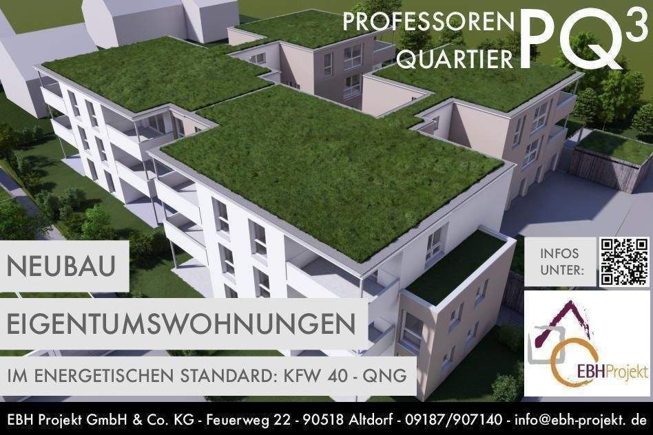 KfW 40 - QNG - NEUBAU - 3-Zi-EG mit GARTEN, Wärmepumpe + PV-Anlage