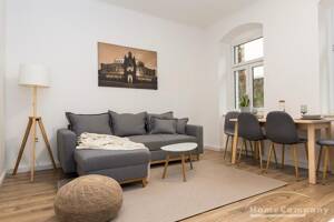 27061 HomeCompany Dresden Möbliert/Furnished 2-Zimmer-Wohnung in Dresden-Pieschen mit Terrasse max. 3 Personen – 1127 Dresden – Vorschaubild 3