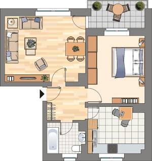 Tolle 2-Zimmer Wohnung mit Balkon in Dortmund Bövinghausen – 44388 Dortmund – Vorschaubild 2