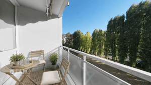 Helles 1-Zimmer-Apartment mit großem Südwestbalkon in Köln-Sülz - Erbbaurecht – 50939 Köln – Vorschaubild 3