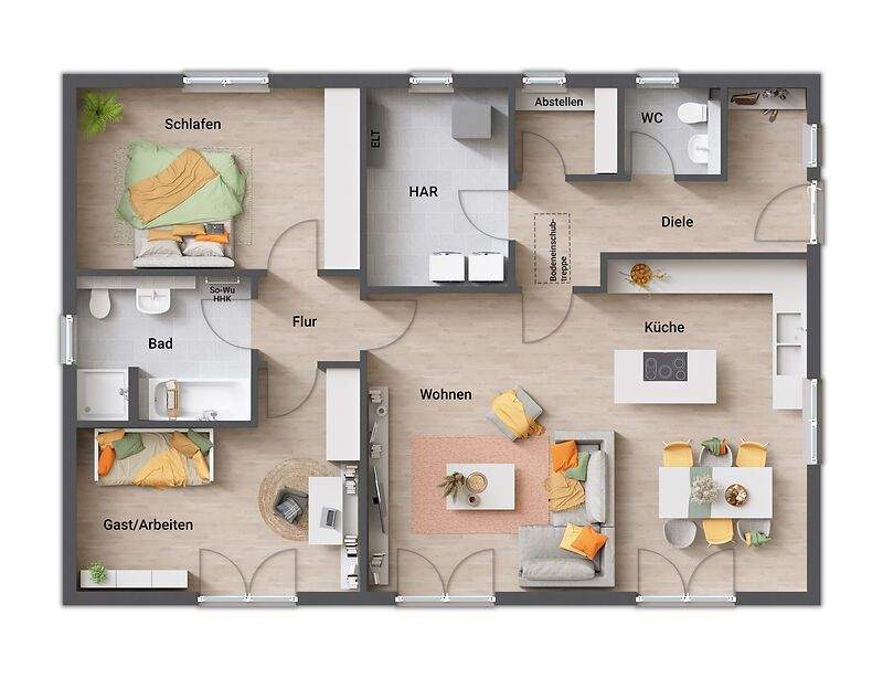 Charmanter Bungalow mit Garten -genial zentral in Neustadt – Neustadt an der Orla – Vorschaubild 2