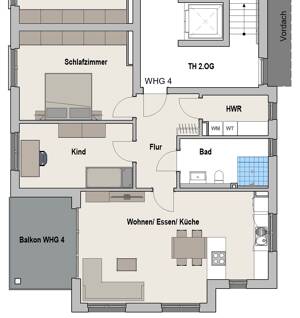 Neubau von 6 Eigentumswohnungen (Wohnung 4) – 59075 Hamm – Vorschaubild 4
