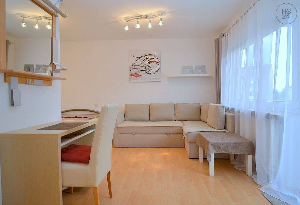 Modern möbliertes 1-Zimmer-Apartment mit WLAN und Balkon nahe Wöhrder See in Nürnberg – Nürnberg – Bild 1 von 9