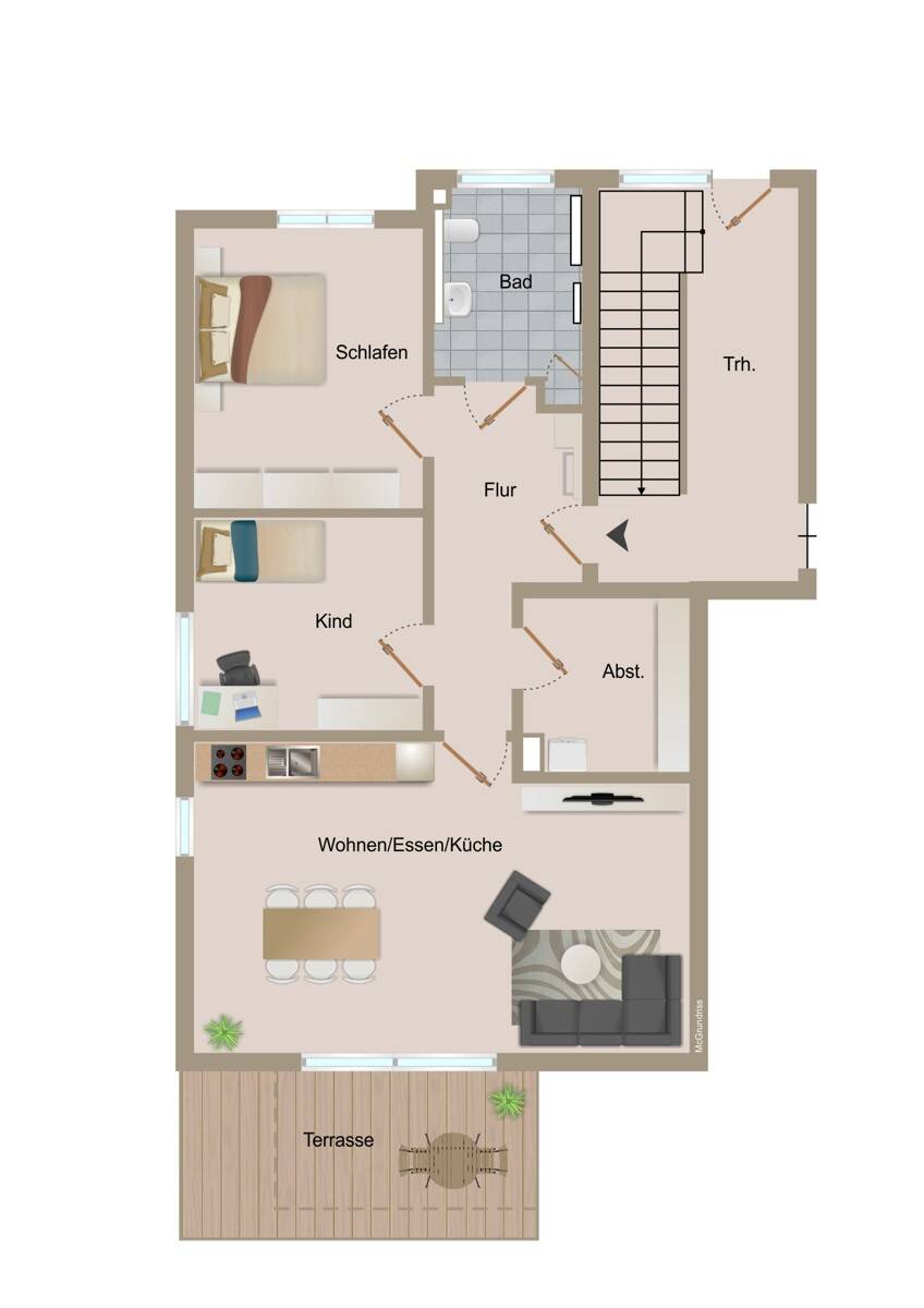 KfW 40+ Mehrfamilienhaus mit höchster Energieeffizienz! QNG-Sonderabschreibung für Investoren! – Augustdorf – Vorschaubild 7