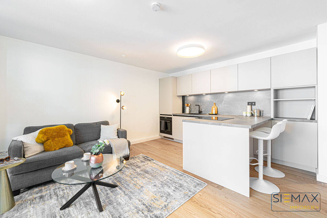 Wohnung Nr.46: Helle 1-Zimmer-Wohnung mit großzügigem, überdachten Balkon - zusätzlicher Wohnkomfort