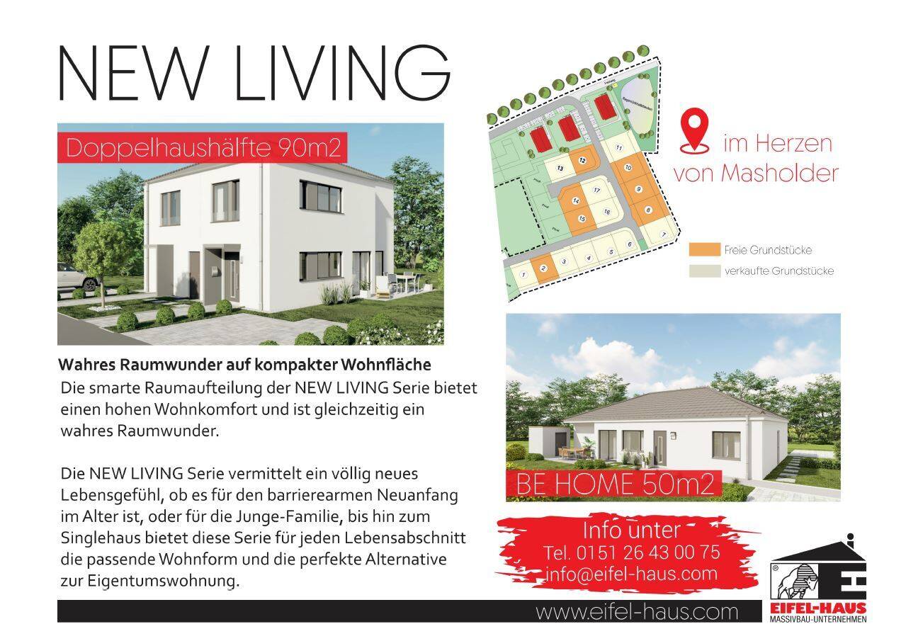 Masholder - Neubaugebiet "Am Boden" - Grundstück 14 - Neubau eines modernen Mikrohauses mit 2 Einheiten – Bitburg – Bild 1 von 4