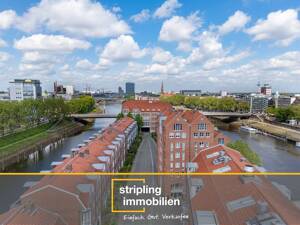 Bremen - Teerhof | Lichtdurchflutete Maisonette mit Blick auf die Kleine Weser