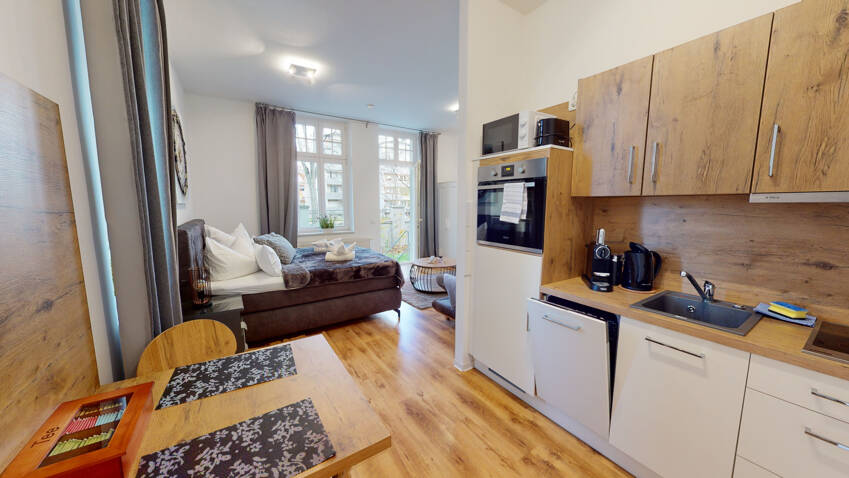 Möbliertes und vollausgestattetes Business-Apartment mit Terrasse – Magdeburg – Vorschaubild 8