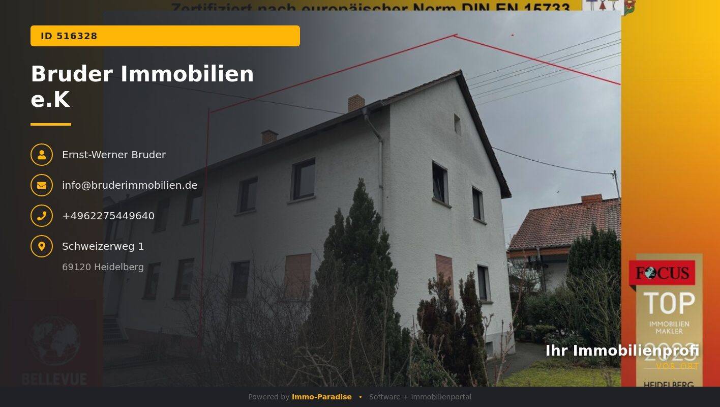 Walldorf: Doppelhaushälfte, Nußlocher Str. 93, sanierungsbed. FREI, keine K-Prov – Walldorf – Vorschaubild 2