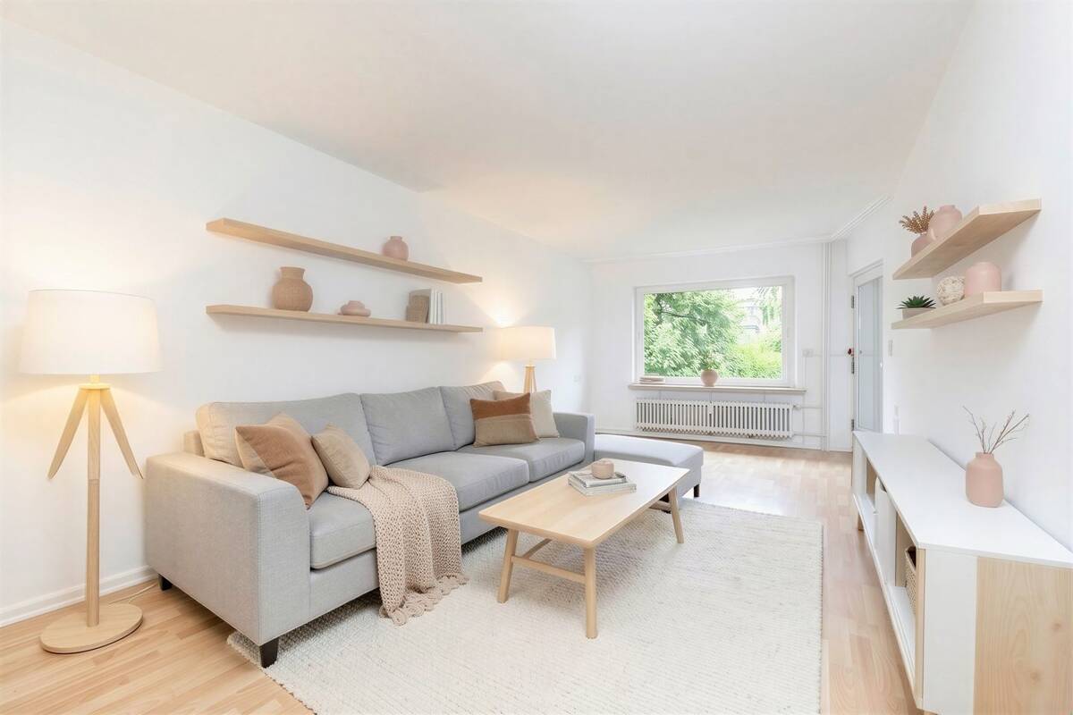 Alsterdorf: Helle 3-Zimmer-Wohnung mit Terrasse – 22297 Hamburg – Bild 1 von 9