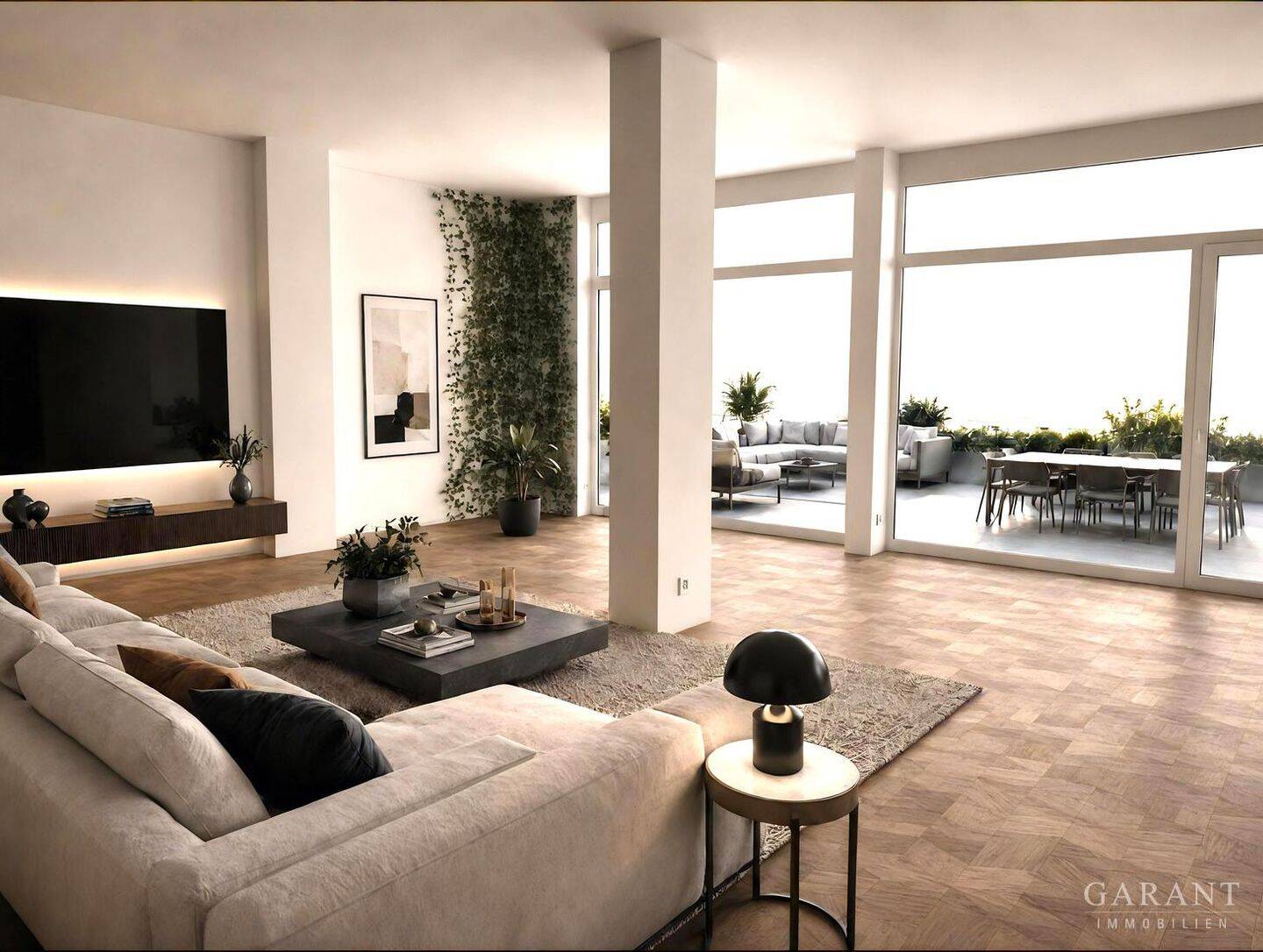 Sanierte, barrierearme Erdgeschosswohnung mit 40 qm Terrasse und hohen Räumen – Karlsruhe – Vorschaubild 2