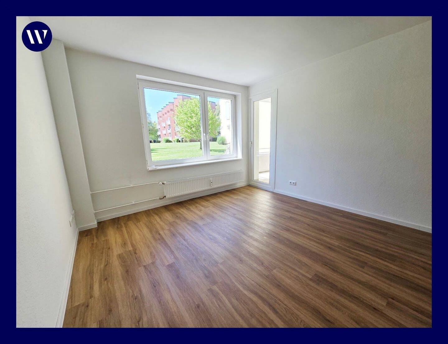 Freude am Wohnen - helle 3 Zimmer mit Balkon + Blick ins Grüne, Parkett, Tageslichtbad, Einbauküche