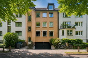 Wohnen mit Blick in die grüne Stadtnatur - 3 Zimmer mit Loggia in Eilbek