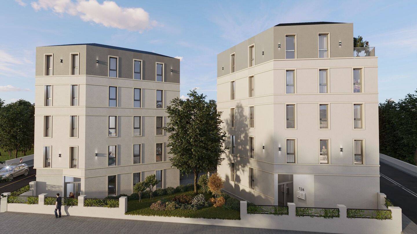 ab 1,0 % Zins - KfW 55 Förderung - Exklusive Neubau Penthouse Wohnung mit großer Dachterrasse – Fürth – Vorschaubild 2