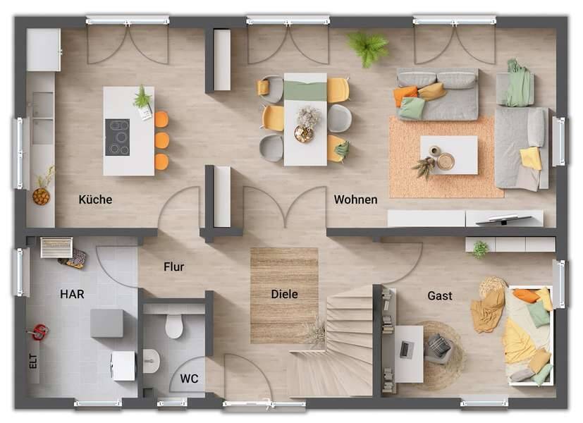 Landhaus 142 , Preis inkl. Grundstück – Plein – Vorschaubild 7