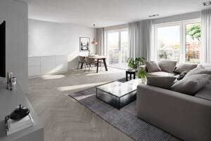 Exklusives Wohnen auf zwei Ebenen: 4-Zimmer-Maisonette mit Garten in Trudering. – 81825 München – Vorschaubild 1