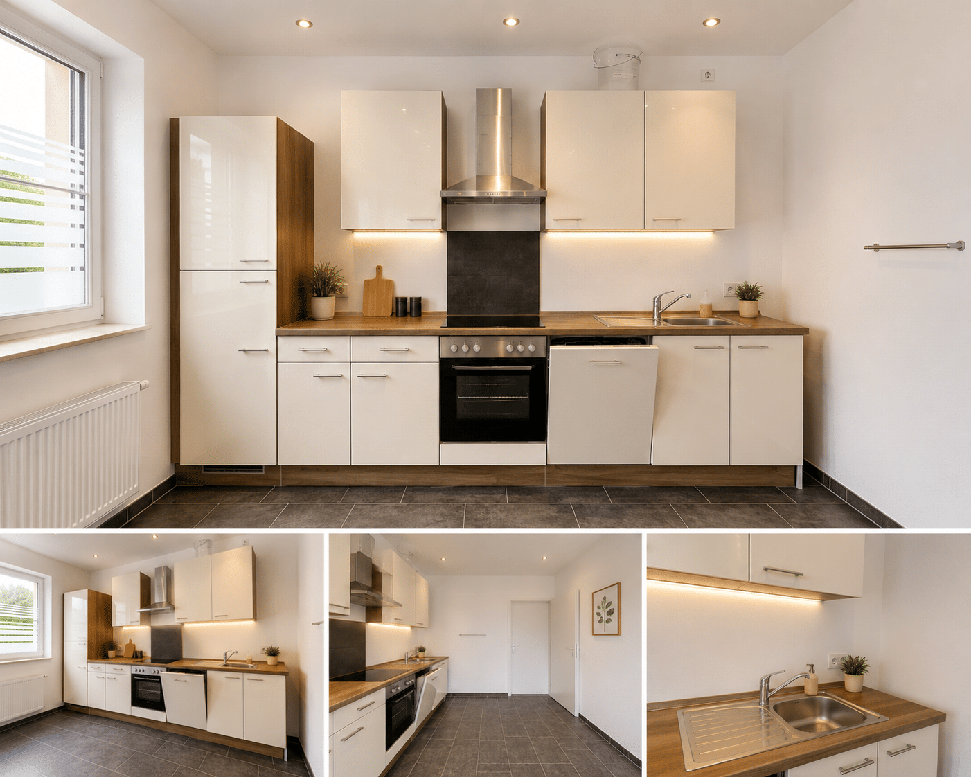 Frisch renovierte 3-Zimmerwohnung im Erdgeschoss mit Einbauküche / Gäste-WC / ohne Terrasse