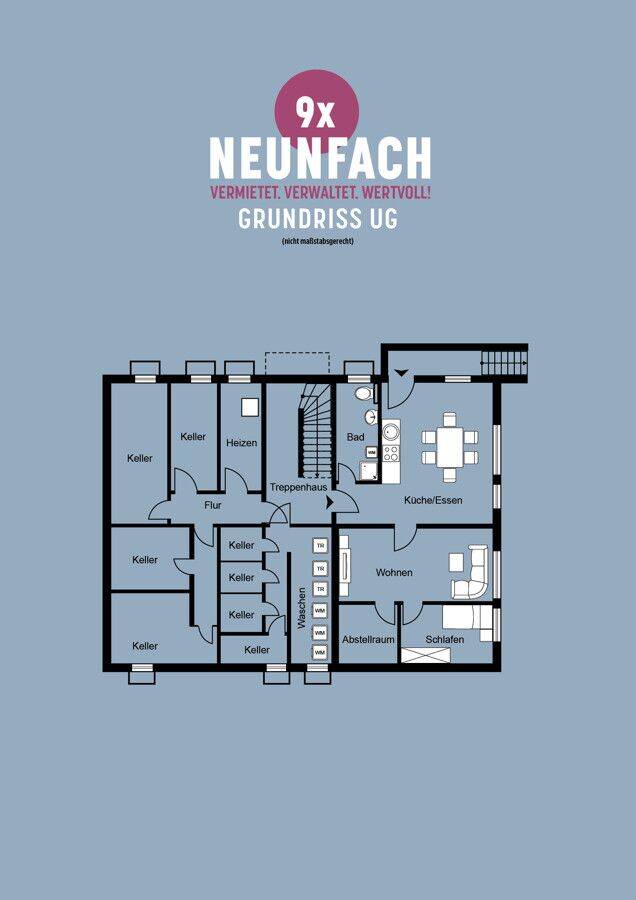 NEUNFACH! Vermietet. Verwaltet. Wertvoll. 9-Familien-Wohnhaus in Remseck-Aldingen – Remseck am Neckar – Vorschaubild 9