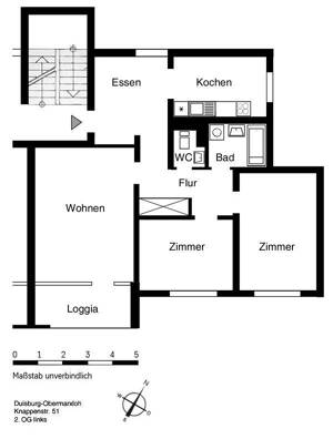 Hier sind Kinder erwünscht! 3-Zimmerwohnung in zentraler Lage. – 47167 Duisburg – Vorschaubild 2