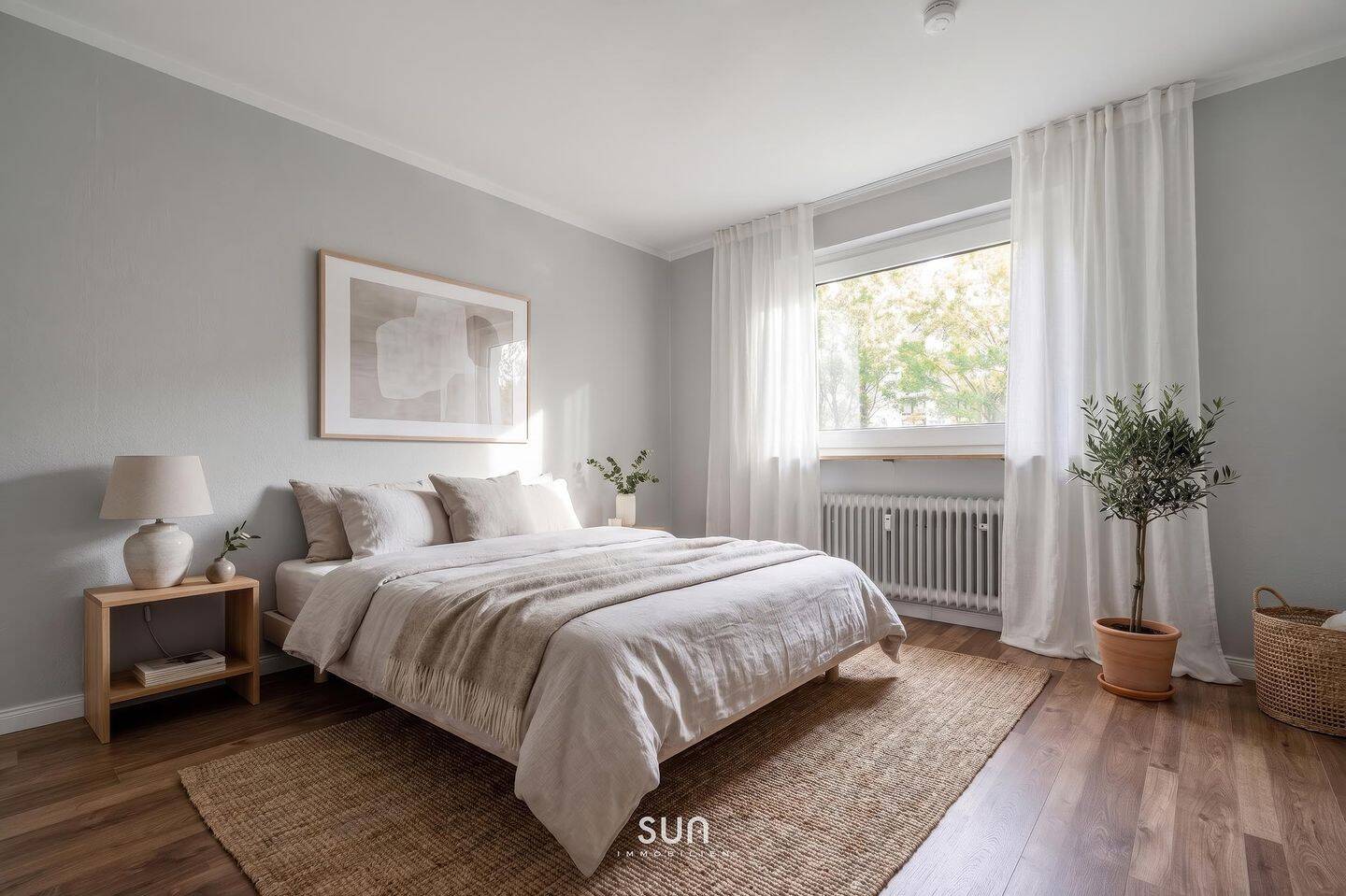 GRÜN AM MOSBACH, URBAN RICHTUNG RHEIN - Modernisierte 2-Zimmer-Wohnung in Biebrich – Wiesbaden – Vorschaubild 3