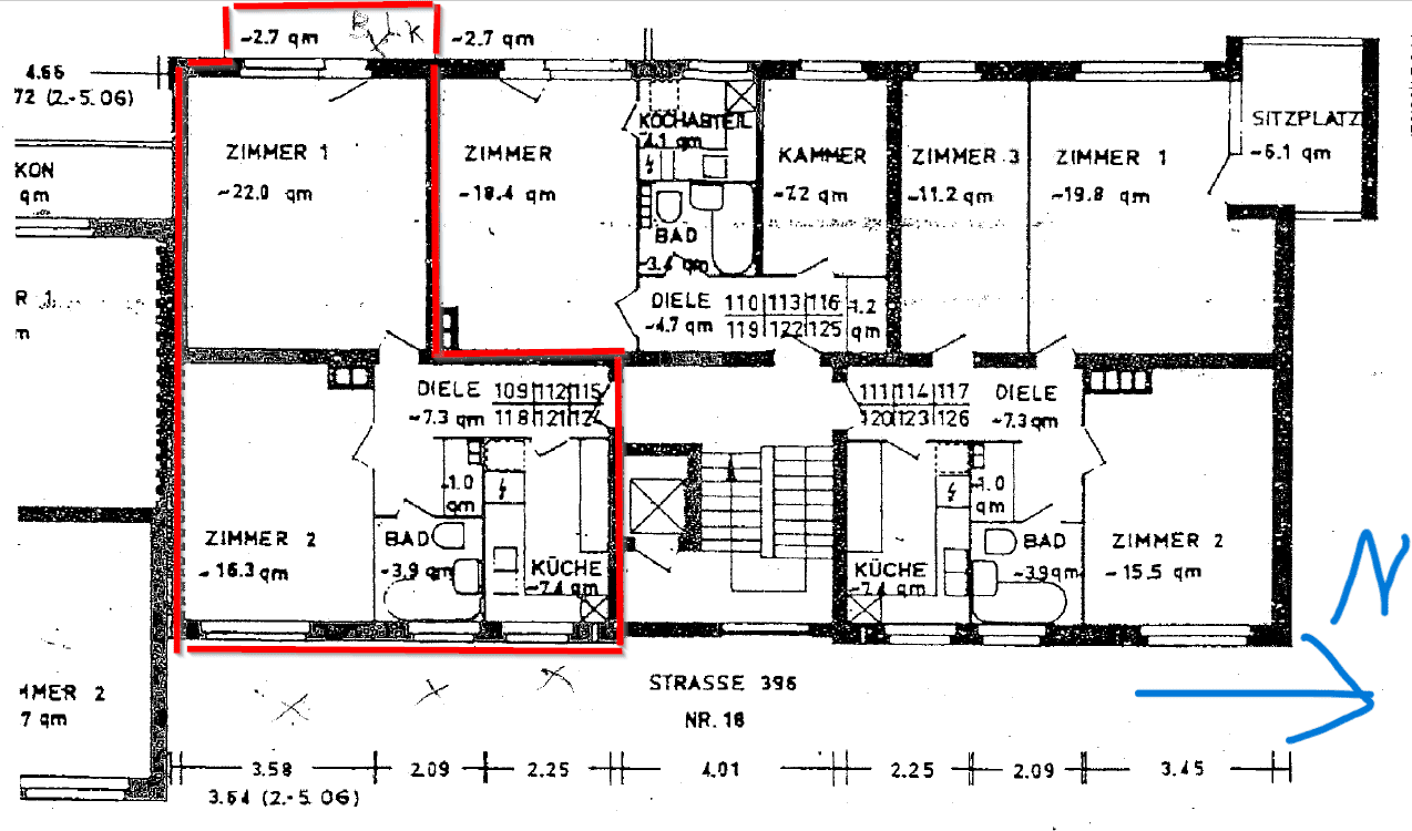Kapitalanlage: - Ensembleschutz- Balkon-ruhige gepflegte 2 Zimmerwohnung mit Lift – Berlin – Vorschaubild 2