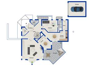 Repräsentatives Wohnen im Grünen - Exklusive Villa mit Einliegerwohnung in Köln-Hahnwald – 50996 Köln – Vorschaubild 7