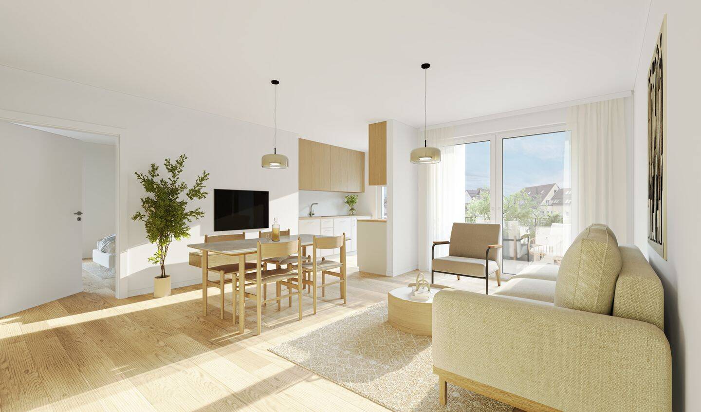 3-ZIMMER ETW IM 2. OG MIT LOGGIA | WOHNEN IM KLOSTERWEG IN BURLAFINGEN – Neu-Ulm – Vorschaubild 4
