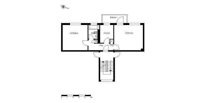 Hübsche 2-Zimmer-Wohnung mit Balkon – Bremen – Vorschaubild 2
