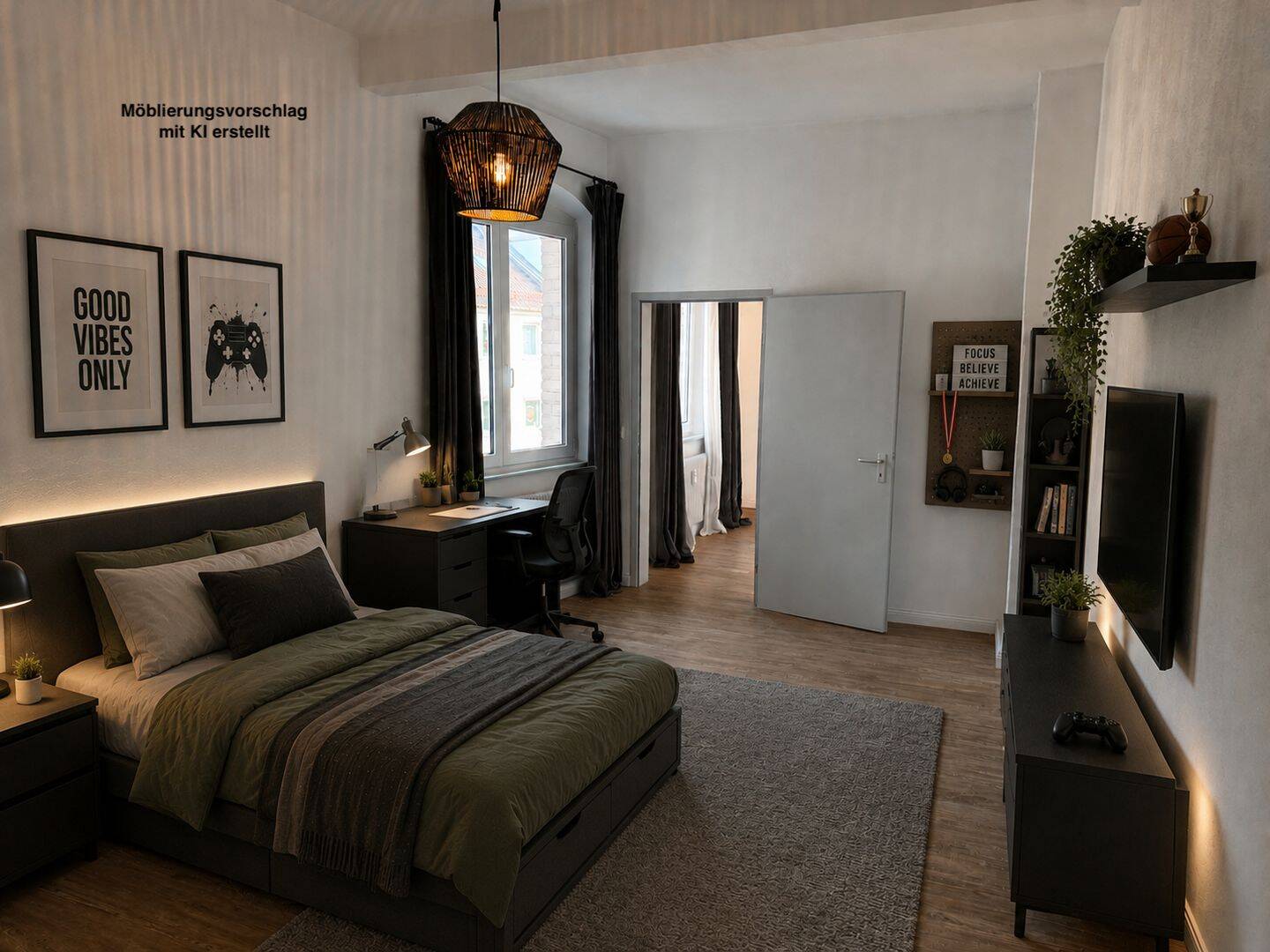 Sanierte 4 Zimmer Wohnung in zentraler Lage mit Balkon – Nürnberg – Vorschaubild 9