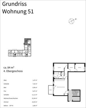 3 Zimmer mit Balkon Nähe Ostbahnhof – 63075 Offenbach am Main – Vorschaubild 9