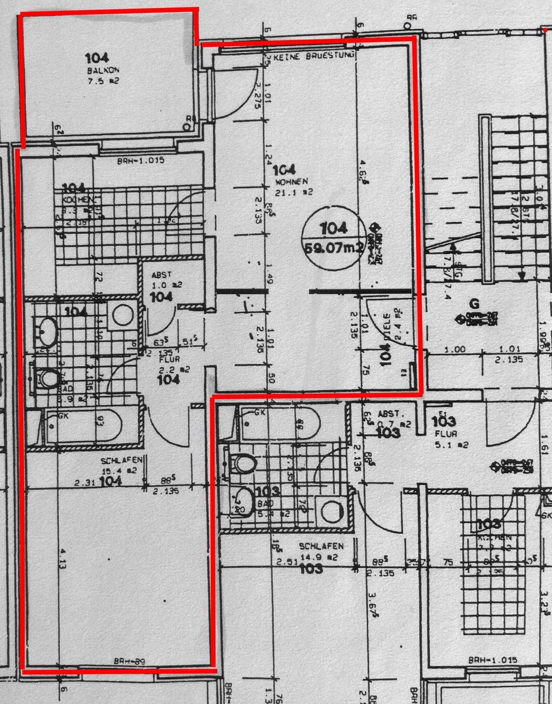 Stadtnah & im Grünen: Helle 2-Zimmer-Wohnung mit Balkon, EBK – Jena – Vorschaubild 3