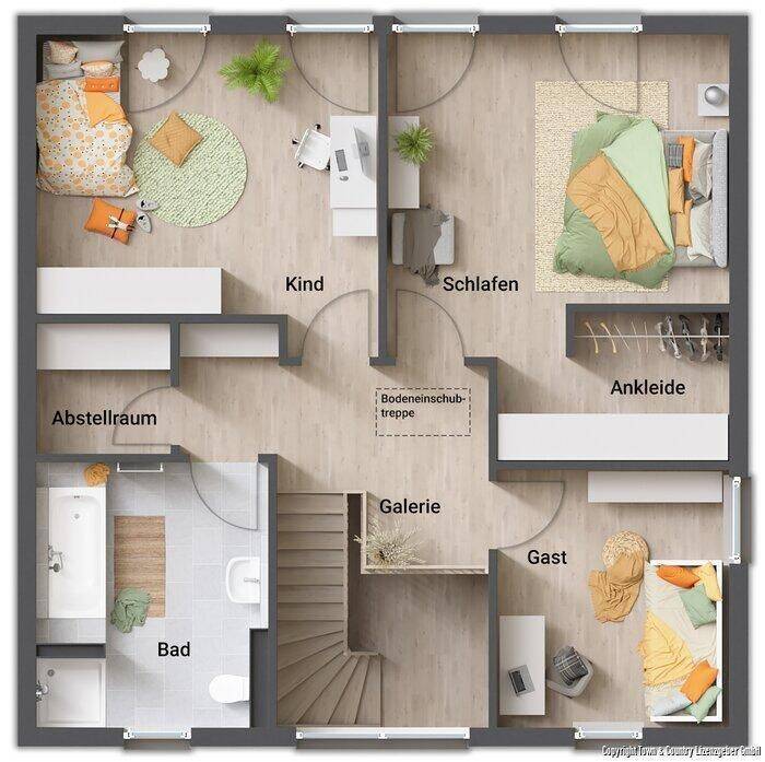 Das Hauskonzept: "Urban Eleganz" Für eine moderne Stadtvilla empfehlen wir eine edle, zeitlose Ausstattung, die Gemütlichkeit mit minimalistischem Lux – Armsheim – Vorschaubild 5