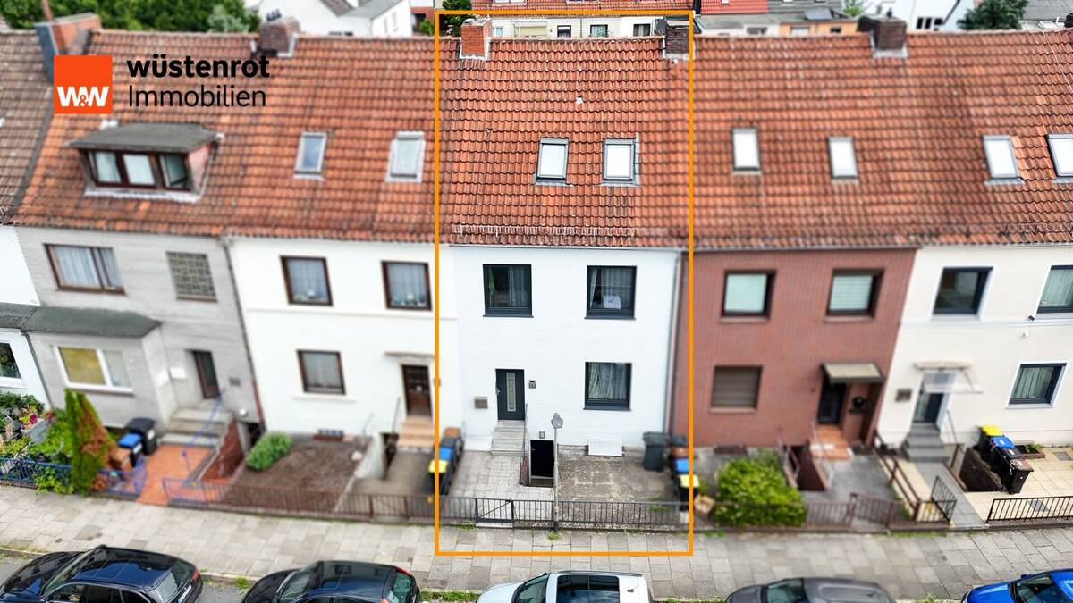 Gröpelingen - Kapitalanlage mit Potenzial - Mittelreihenhaus mit laufender Zimmervermietung – 28239 Bremen – Bild 1 von 9