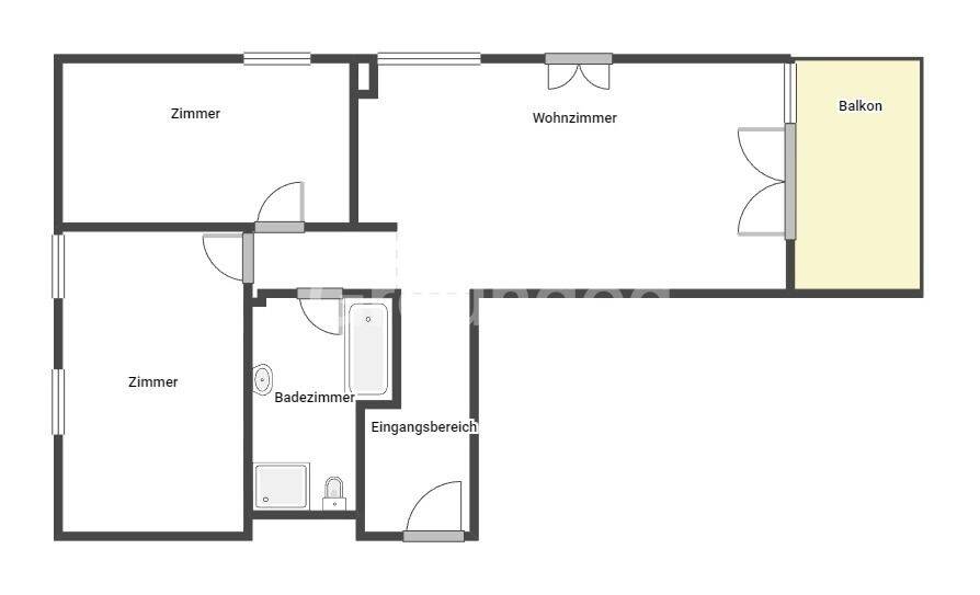 Moderne 3-Zimmer-Erdgeschosswohnung mit Balkon zzgl. TG-Stellplatz - vermietet – Nürnberg – Vorschaubild 2