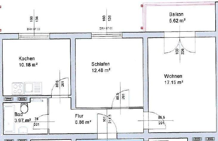 2-Raumwohnung in unmittelbarer Zentrums-/Universitätsnähe in Magdeburg zu vermieten – Magdeburg – Vorschaubild 2