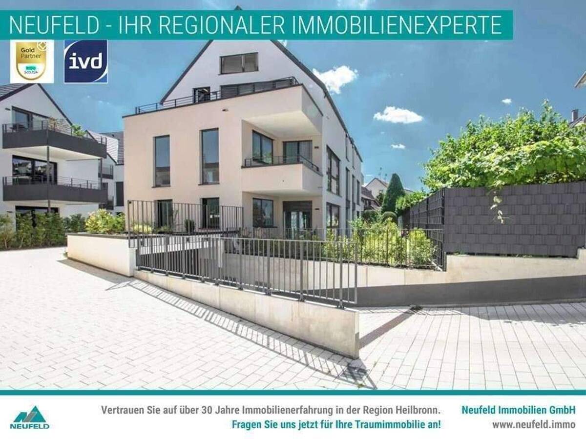 Exklusive 4,5-Zimmer-Wohnung mit traumhaften Balkone Südwest Ausrichtung – 74078 Heilbronn – Bild 1 von 9