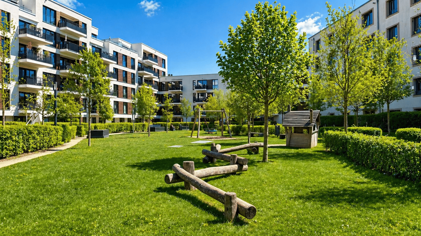Exklusive 3-Zimmer-Wohnung mit Süd/West-Balkon, EBK, 2 Bädern & Tiefgarage in München-Nymphenburg – München – Vorschaubild 3