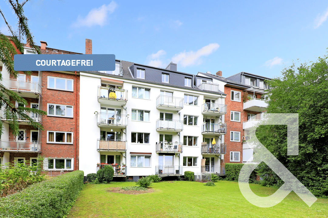 Kapitalanlage: 2-Zimmer-Wohnung mit Balkon in gepflegtem Haus in Winterhude – Hamburg – Bild 1 von 5