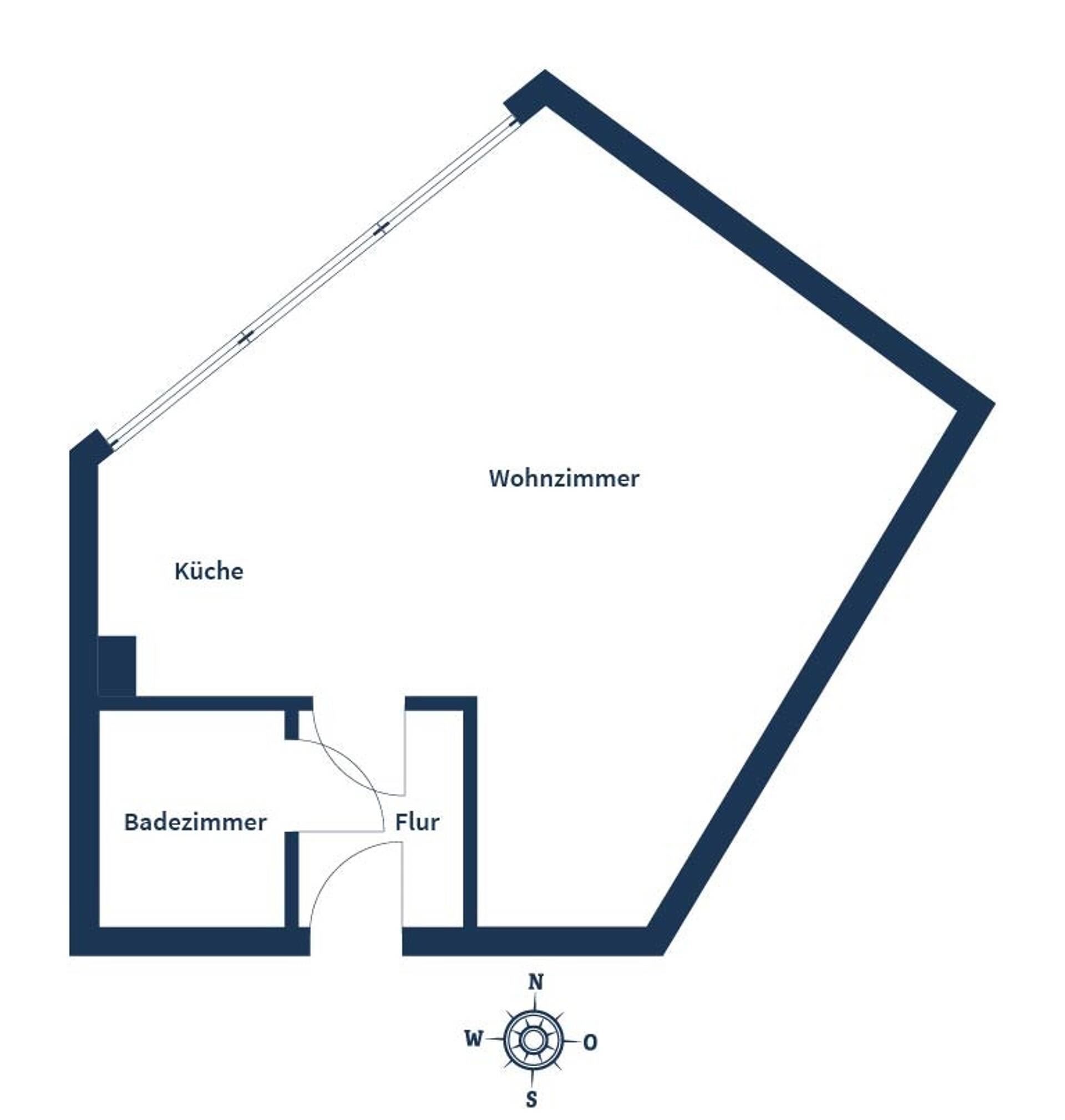 Etagenwohnung in 50939 Köln mit 42,76 m² kaufen