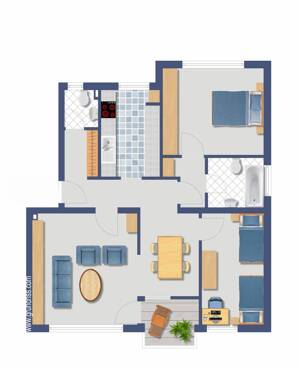 Kapitalanlage!! 3-Zimmer Wohnung in beliebter Lage von Wiesbaden-Bierstadt! – 65191 Wiesbaden – Vorschaubild 4