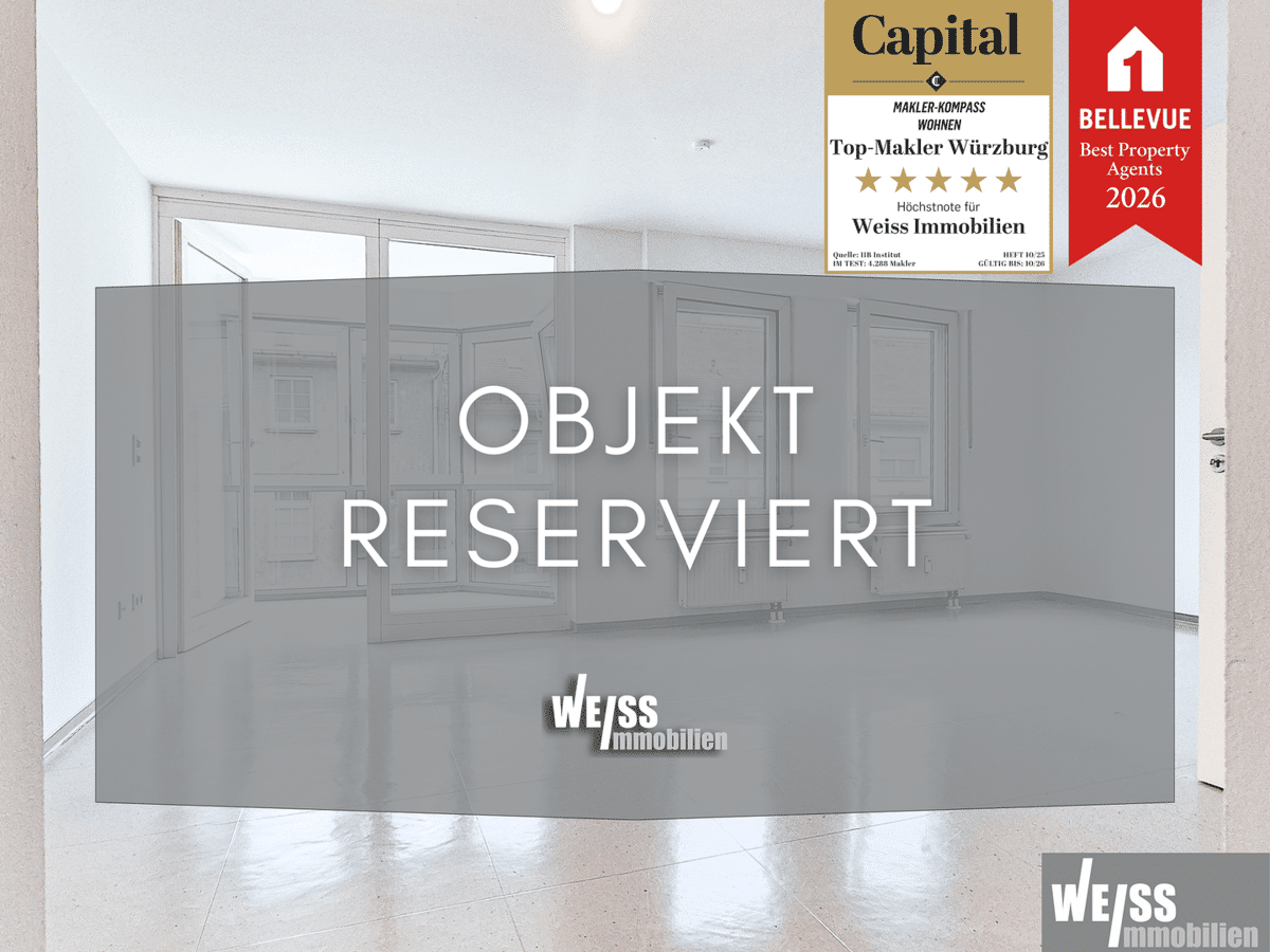 Leerstehende 1-Zimmer Wohnung mit großem Potenzial – 97080 Würzburg – Bild 1 von 6