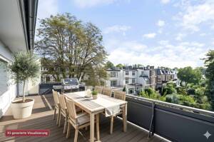 Großzügige Penthouse-Wohnung mit Aufstockungspotenzial - Einzigartige Gelegenheit! – 22301 Hamburg – Vorschaubild 6