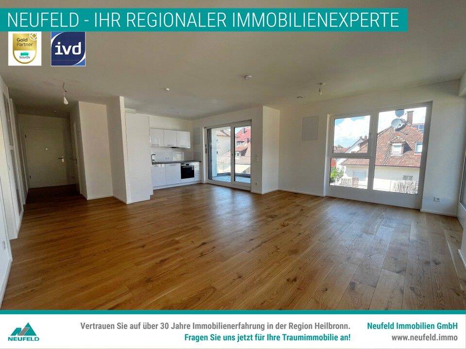 Eindrucksvolle 3-Zimmer Wohnung in bester Lage zu vermieten! – Heilbronn – Bild 1 von 9