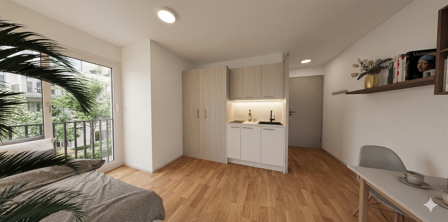 Attraktives Neubau-Studentenappartement im 1. Obergeschoss ++ ideal zur Kapitalanlage ++