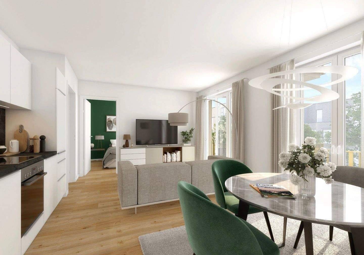 3 Zimmer, 82 m², Gäste-WC und Abstellraum – die Familienwohnung, die Düsseldorf dringend braucht. Und Ihr Portfolio auch. – Düsseldorf – Vorschaubild 7