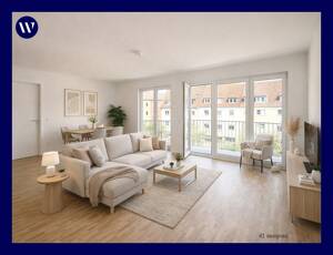 Mit Chick und Charme: 3 Zimmer mit Balkon, Neubau-Ausstattung, Einbauküche, Tageslichtbad, Aufzug – 70327 Stuttgart – Vorschaubild 1