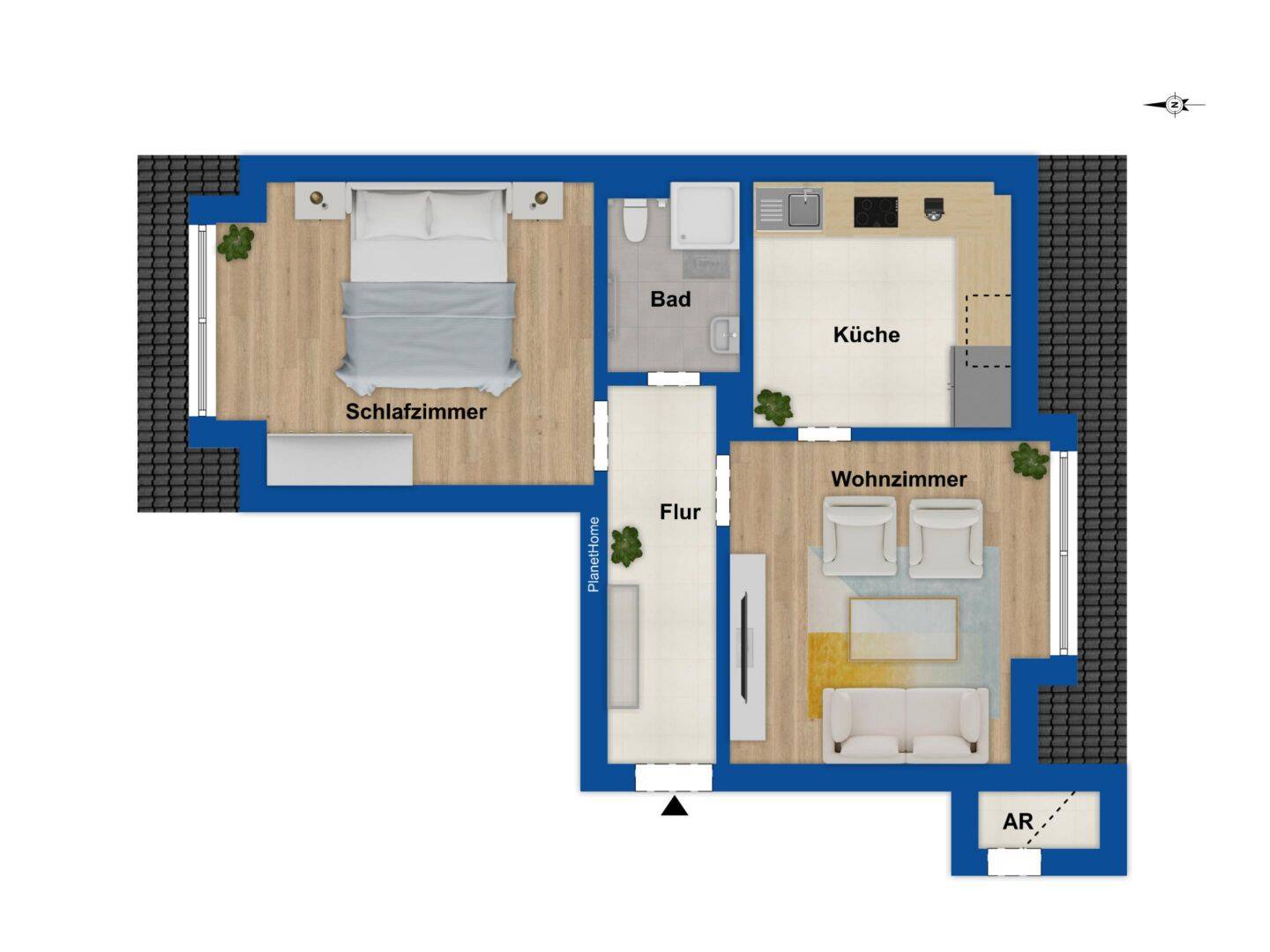 Denkmalschutz: ca. 2020 sanierte 2-Zimmer-Dachgeschosswohnung in Leipzig Nord zu erwerben – Leipzig – Vorschaubild 6