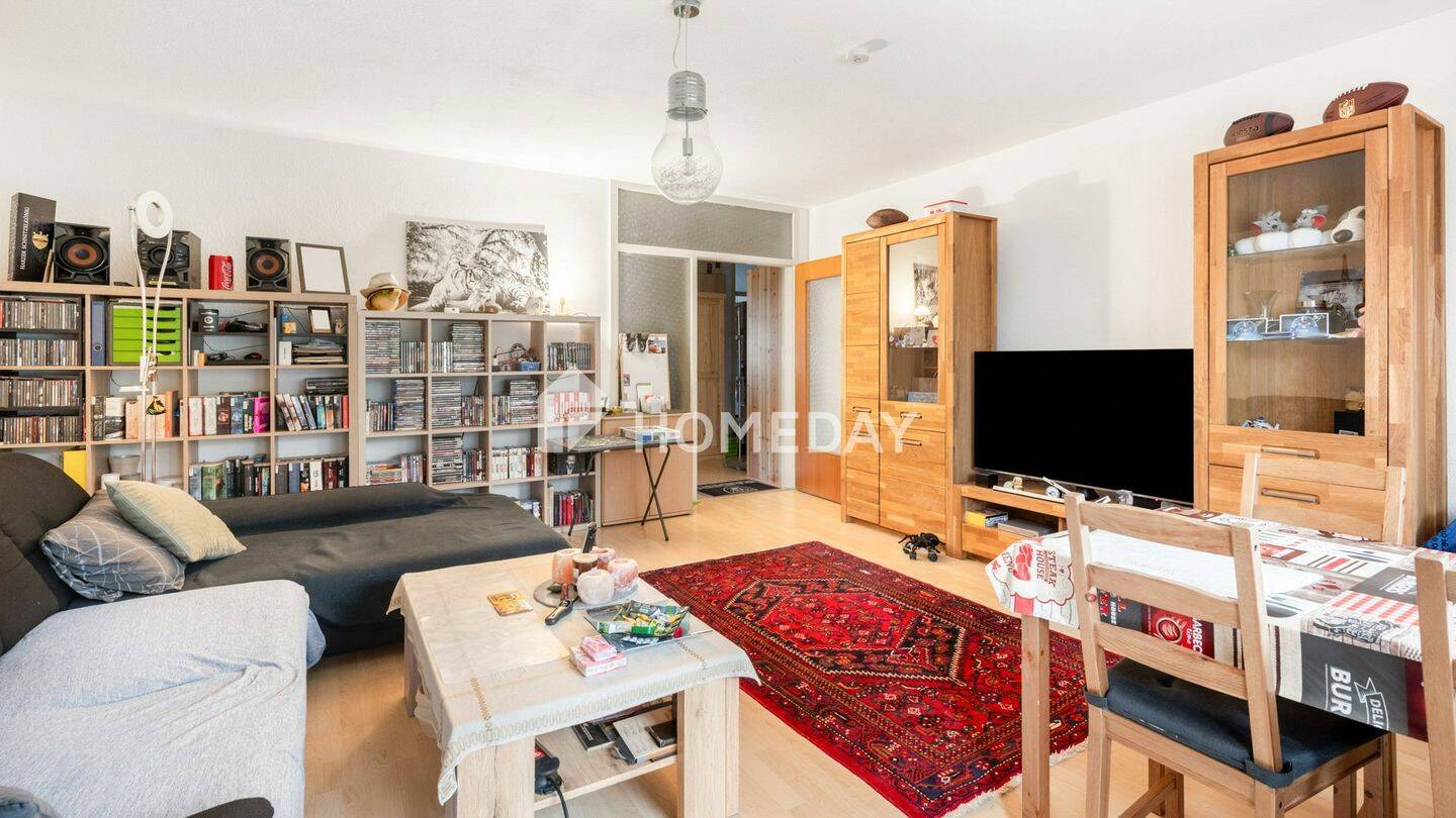 Lichtdurchflutete, ruhige 2-Zimmer-Wohnung mit Balkon & spektakulärem Blick in den Park & Ferne – Karlsruhe – Vorschaubild 2