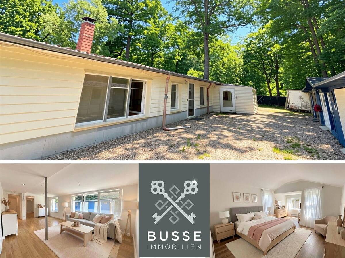 Ankommen. Durchatmen | Bungalow mit 4 Zimmer u. 110qm2 Wohnfläche | Naturparadies mitten in Hamburg. – 22339 Hamburg – Bild 1 von 9
