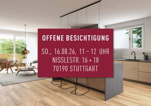 OFFENE BESICHTIGUNG I So., 16.08. I 11-12 UHR - Sonnige Wohnung mit Weitblick, zwei Balkonen & offenem Wohnbereich